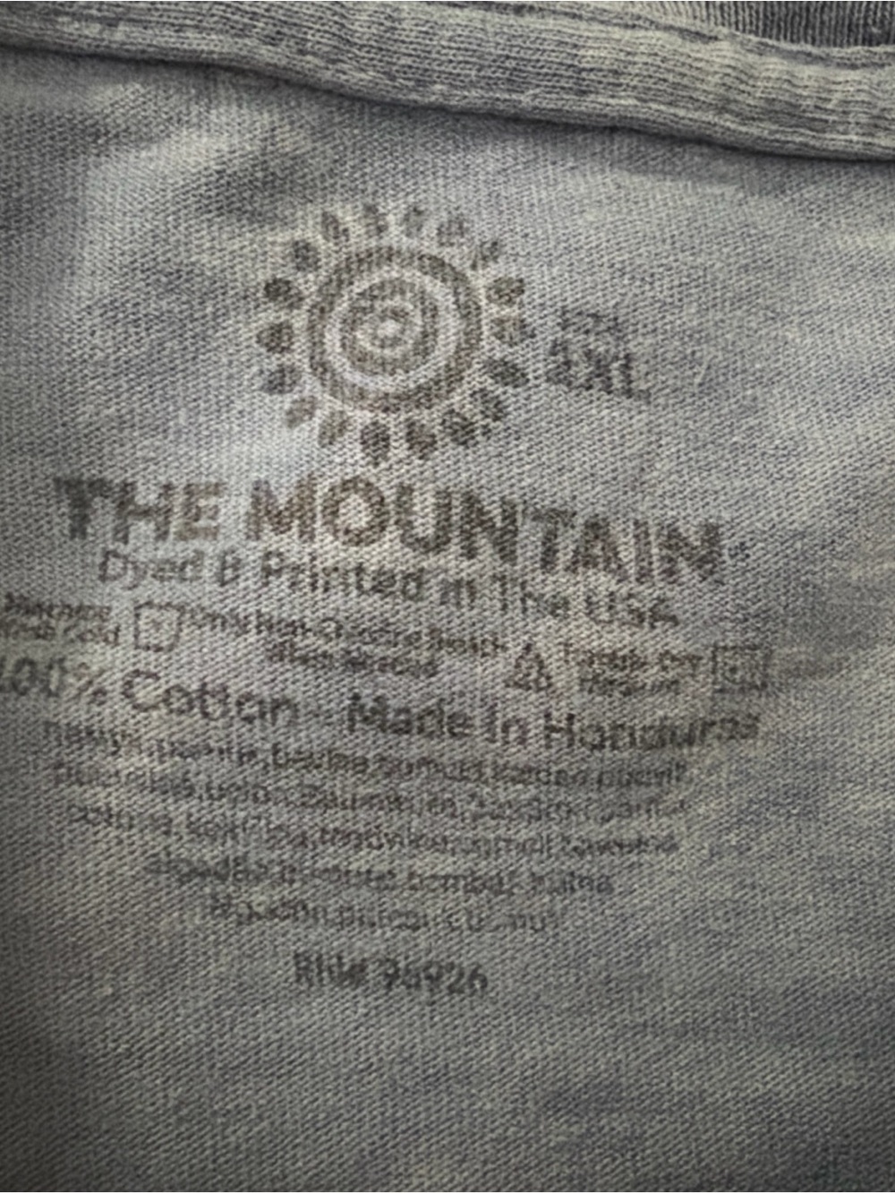 The Mountain Shirt Mens 2XL Blue Wild Horses Running Tie Dye - Picture 2 of 3
